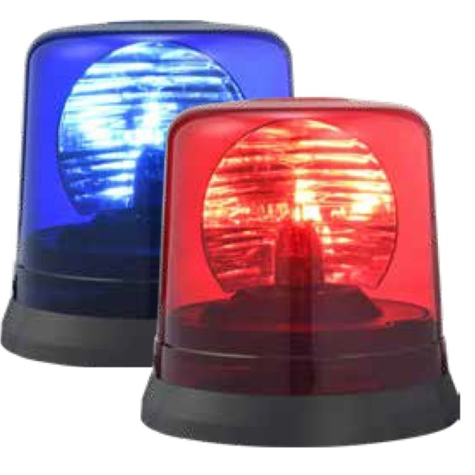 Girofar Gigant Rotativ cu prindere in 3 puncte - Bec auto H1